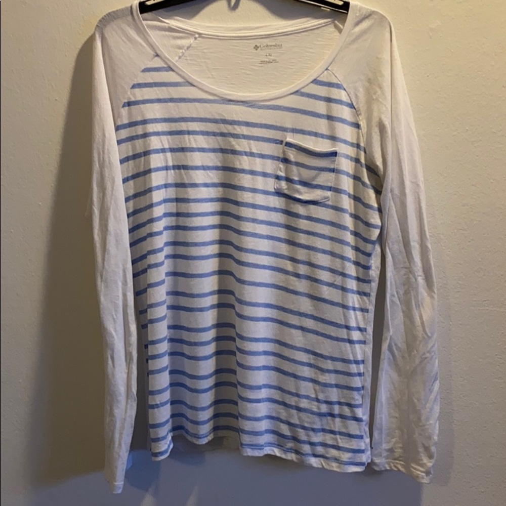 Columbia long sleeve striped shirt